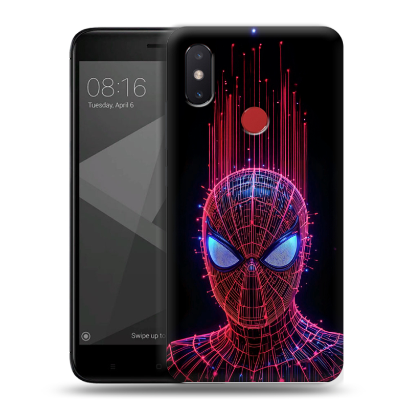 Силиконовый чехол на Xiaomi Mi8 SE с принтом Spiderman Человек паук Силиконовый чехол на Xiaomi Mi8 SE с принтом Spiderman Человек паук
