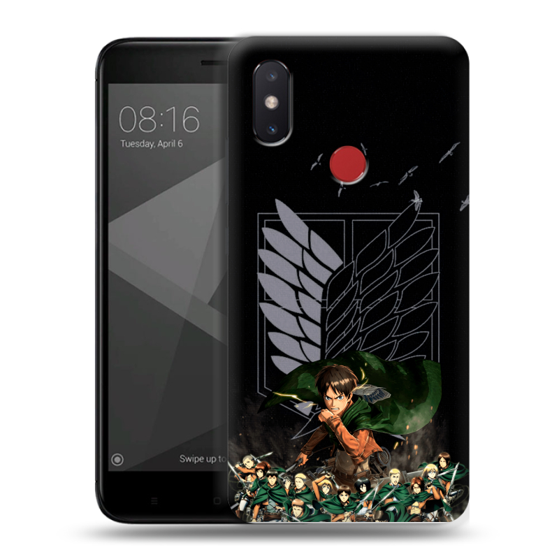 Силиконовый чехол на Xiaomi Mi8 SE с принтом Атака титанов Силиконовый чехол на Xiaomi Mi8 SE с принтом Атака титанов