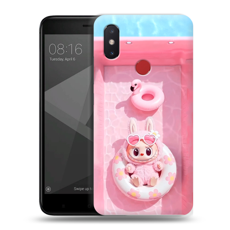Пластиковый чехол на Xiaomi Mi8 SE с принтом Labubu Лабубу Пластиковый чехол на Xiaomi Mi8 SE с принтом Labubu Лабубу