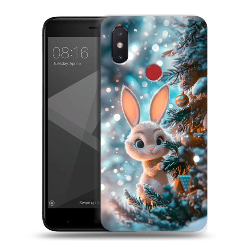 Силиконовый чехол на Xiaomi Mi8 SE с принтом Новый год Силиконовый чехол на Xiaomi Mi8 SE с принтом Новый год