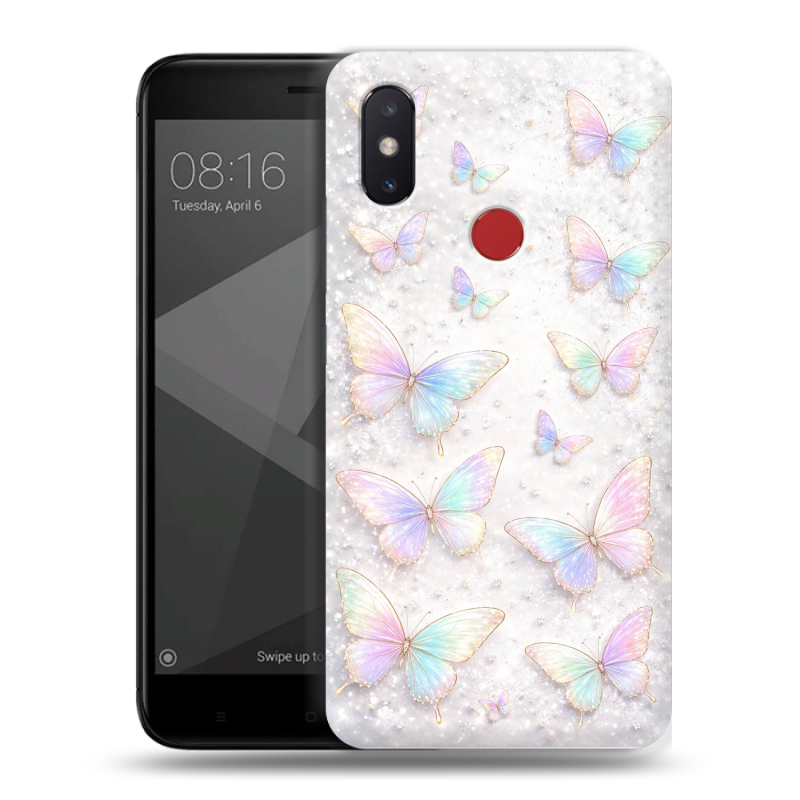 Пластиковый чехол на Xiaomi Mi8 SE с принтом женский Пластиковый чехол на Xiaomi Mi8 SE с принтом женский