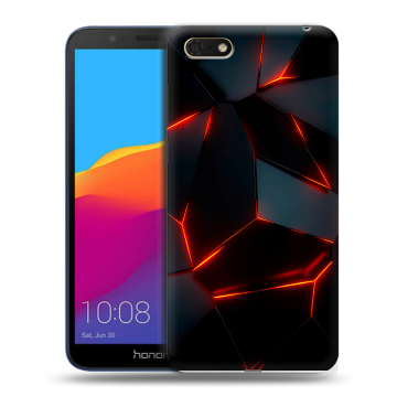Силиконовый чехол на Huawei Honor 7A с принтом Яркие абстракции Силиконовый чехол на Huawei Honor 7A с принтом Яркие абстракции
