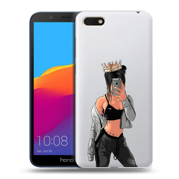 Силиконовый чехол на Huawei Honor 7A с принтом Женские принты Силиконовый чехол на Huawei Honor 7A с принтом Женские принты