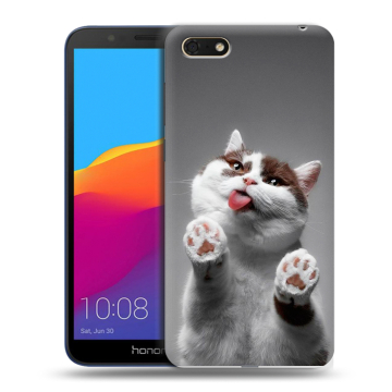 Силиконовый чехол на Huawei Honor 7A с принтом Коты Силиконовый чехол на Huawei Honor 7A с принтом Коты