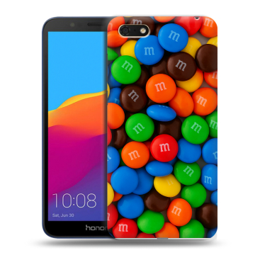 Силиконовый чехол на Huawei Honor 7A с принтом Конфеты Силиконовый чехол на Huawei Honor 7A с принтом Конфеты