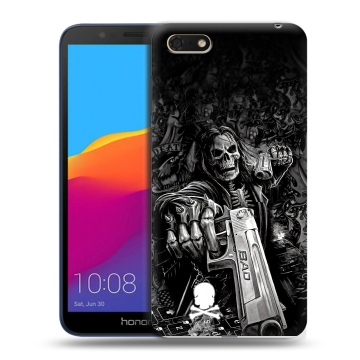 Силиконовый чехол на Huawei Honor 7A с принтом Скелет Силиконовый чехол на Huawei Honor 7A с принтом Скелет