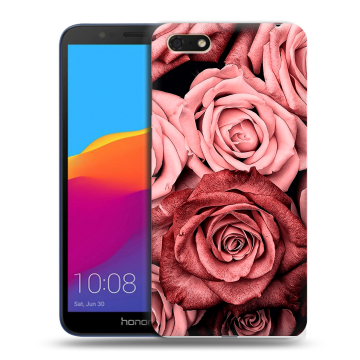 Силиконовый чехол на Huawei Honor 7A с принтом Цветы розы Силиконовый чехол на Huawei Honor 7A с принтом Цветы розы