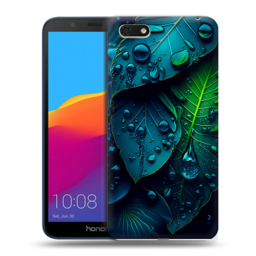 Силиконовый чехол на Huawei Honor 7A с принтом Листья Силиконовый чехол на Huawei Honor 7A с принтом Листья