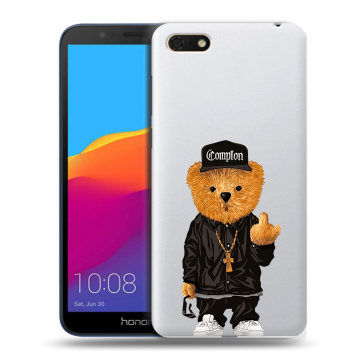 Силиконовый чехол на Huawei Honor 7A с принтом Мишка Силиконовый чехол на Huawei Honor 7A с принтом Мишка