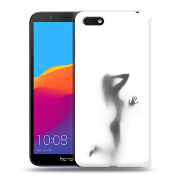 Силиконовый чехол на Huawei Honor 7A с принтом Силуэт