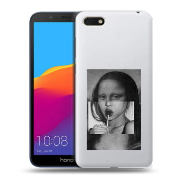 Силиконовый чехол на Huawei Honor 7A с принтом Мона Лиза Силиконовый чехол на Huawei Honor 7A с принтом Мона Лиза