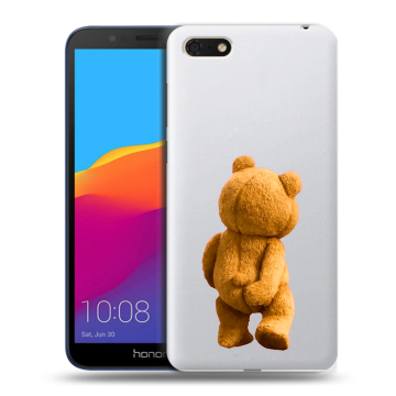 Силиконовый чехол на Huawei Honor 7A с принтом Медведь Силиконовый чехол на Huawei Honor 7A с принтом Медведь