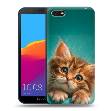 Силиконовый чехол на Huawei Honor 7A с принтом котенок Силиконовый чехол на Huawei Honor 7A с принтом котенок