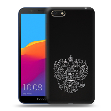 Силиконовый чехол на Huawei Honor 7A с принтом Герб России