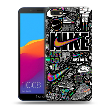 Силиконовый чехол на Huawei Honor 7A с принтом Найк