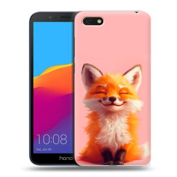 Силиконовый чехол на Huawei Honor 7A с принтом милая лиса Силиконовый чехол на Huawei Honor 7A с принтом милая лиса