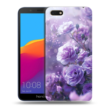 Силиконовый чехол на Huawei Honor 7A с принтом Розы цветы