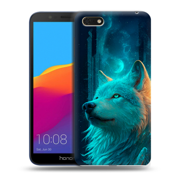 Силиконовый чехол на Huawei Honor 7A с принтом бабочки саккура