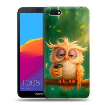 Силиконовый чехол на Huawei Honor 7A с принтом сова Силиконовый чехол на Huawei Honor 7A с принтом сова