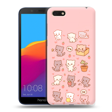 Силиконовый чехол на Huawei Honor 7A с принтом Hello Kitty Хелоу Кити