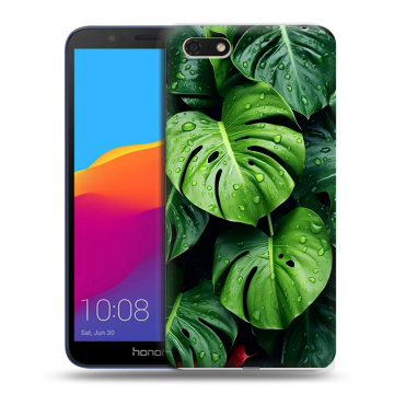Силиконовый чехол на Huawei Honor 7A с принтом Листья Силиконовый чехол на Huawei Honor 7A с принтом Листья