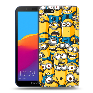 Силиконовый чехол на Huawei Honor 7A с принтом Миньоны Силиконовый чехол на Huawei Honor 7A с принтом Миньоны