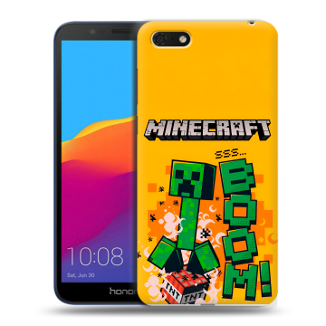 Силиконовый чехол на Huawei Honor 7A с принтом Майнкрафт Minecraft Силиконовый чехол на Huawei Honor 7A с принтом Майнкрафт Minecraft