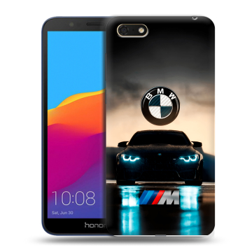 Силиконовый чехол на Huawei Honor 7A с принтом БМВ BMW