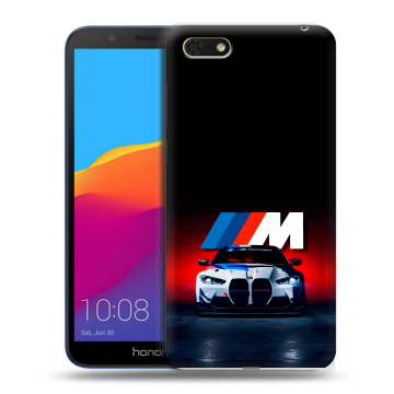 Силиконовый чехол на Huawei Honor 7A с принтом БМВ BMW