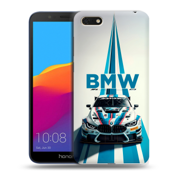 Силиконовый чехол на Huawei Honor 7A с принтом БМВ BMW Силиконовый чехол на Huawei Honor 7A с принтом БМВ BMW