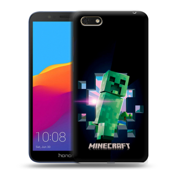 Силиконовый чехол на Huawei Honor 7A с принтом Майнкрафт Minecraft Силиконовый чехол на Huawei Honor 7A с принтом Майнкрафт Minecraft