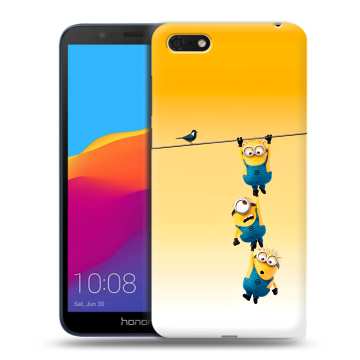 Силиконовый чехол на Huawei Honor 7A с принтом Миньоны Силиконовый чехол на Huawei Honor 7A с принтом Миньоны