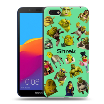 Силиконовый чехол на Huawei Honor 7A с принтом Шрек Shrek Силиконовый чехол на Huawei Honor 7A с принтом Шрек Shrek