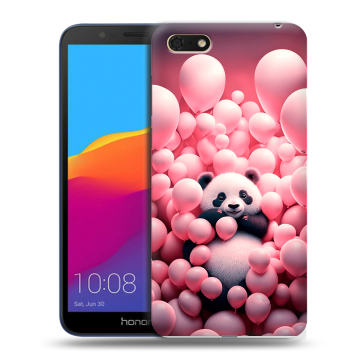 Силиконовый чехол на Huawei Honor 7A с принтом Панда