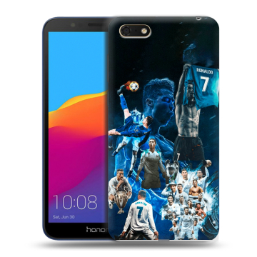 Силиконовый чехол на Huawei Honor 7A с принтом Реал Роналдо
