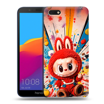 Силиконовый чехол на Huawei Honor 7A с принтом Labubu Лабубу Силиконовый чехол на Huawei Honor 7A с принтом Labubu Лабубу