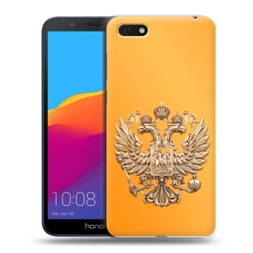 Силиконовый чехол на Huawei Honor 7A с принтом Герб Флаг России Силиконовый чехол на Huawei Honor 7A с принтом Герб Флаг России