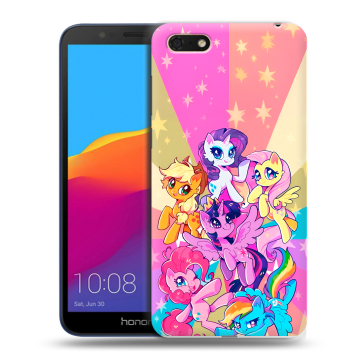 Силиконовый чехол на Huawei Honor 7A с принтом My little pony Дружба чудо Силиконовый чехол на Huawei Honor 7A с принтом My little pony Дружба чудо