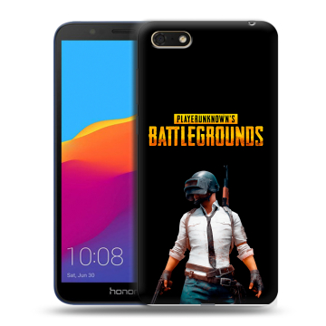 Силиконовый чехол на Huawei Honor 7A с принтом PUGB ПАГБ Силиконовый чехол на Huawei Honor 7A с принтом PUGB ПАГБ