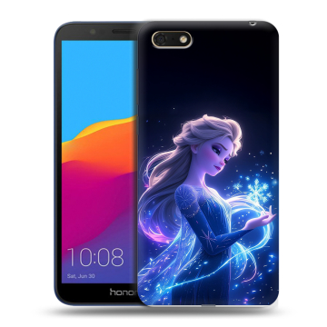 Силиконовый чехол на Huawei Honor 7A с принтом Холодное сердце Frozen Силиконовый чехол на Huawei Honor 7A с принтом Холодное сердце Frozen