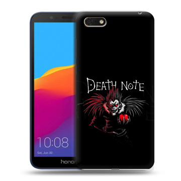 Силиконовый чехол на Huawei Honor 7A с принтом Death note Тетрадь смерти