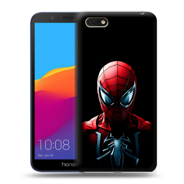 Силиконовый чехол на Huawei Honor 7A с принтом Spiderman Человек паук
