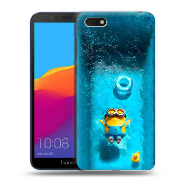 Силиконовый чехол на Huawei Honor 7A с принтом Миньоны