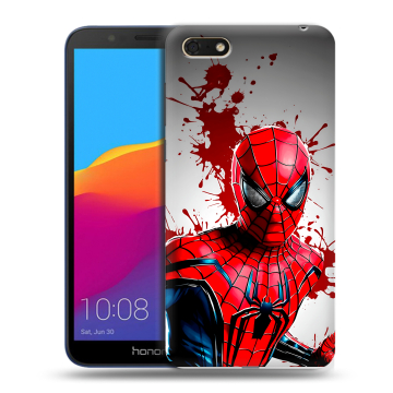Силиконовый чехол на Huawei Honor 7A с принтом Spiderman Человек паук Силиконовый чехол на Huawei Honor 7A с принтом Spiderman Человек паук