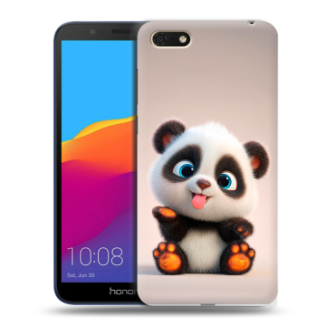 Силиконовый чехол на Huawei Honor 7A с принтом милая панда Силиконовый чехол на Huawei Honor 7A с принтом милая панда