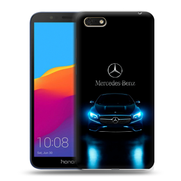 Силиконовый чехол на Huawei Honor 7A с принтом Mercedes Мерседес