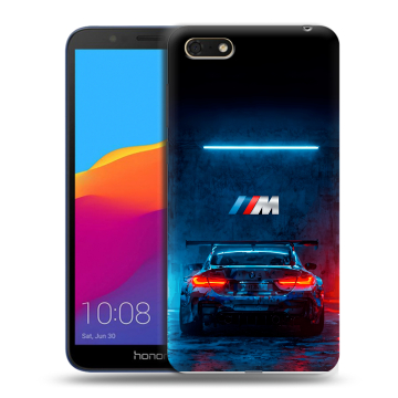 Силиконовый чехол на Huawei Honor 7A с принтом BMW БМВ Силиконовый чехол на Huawei Honor 7A с принтом BMW БМВ
