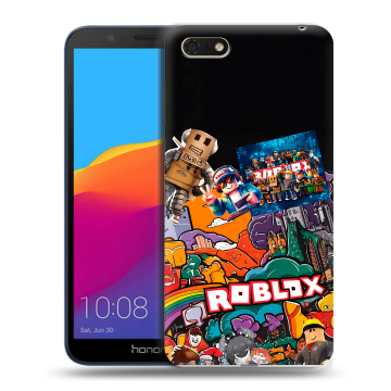 Силиконовый чехол на Huawei Honor 7A с принтом Roblox Роблокс Силиконовый чехол на Huawei Honor 7A с принтом Roblox Роблокс