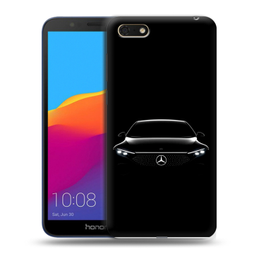 Силиконовый чехол на Huawei Honor 7A с принтом Mercedes Мерседес Силиконовый чехол на Huawei Honor 7A с принтом Mercedes Мерседес