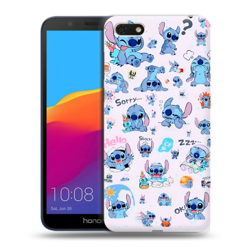 Силиконовый чехол на Huawei Honor 7A с принтом Лило и Стич